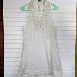 Free People Off White Romantic Cotton Tunic
